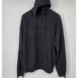 Smartwool Merino Cotton Blend Logo Hoodie Unisex Adult Mens L‎ Womens XL Gray